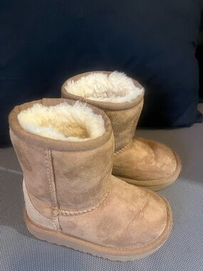 UGG Chestnut Suede Shearling Lined Winter Boots